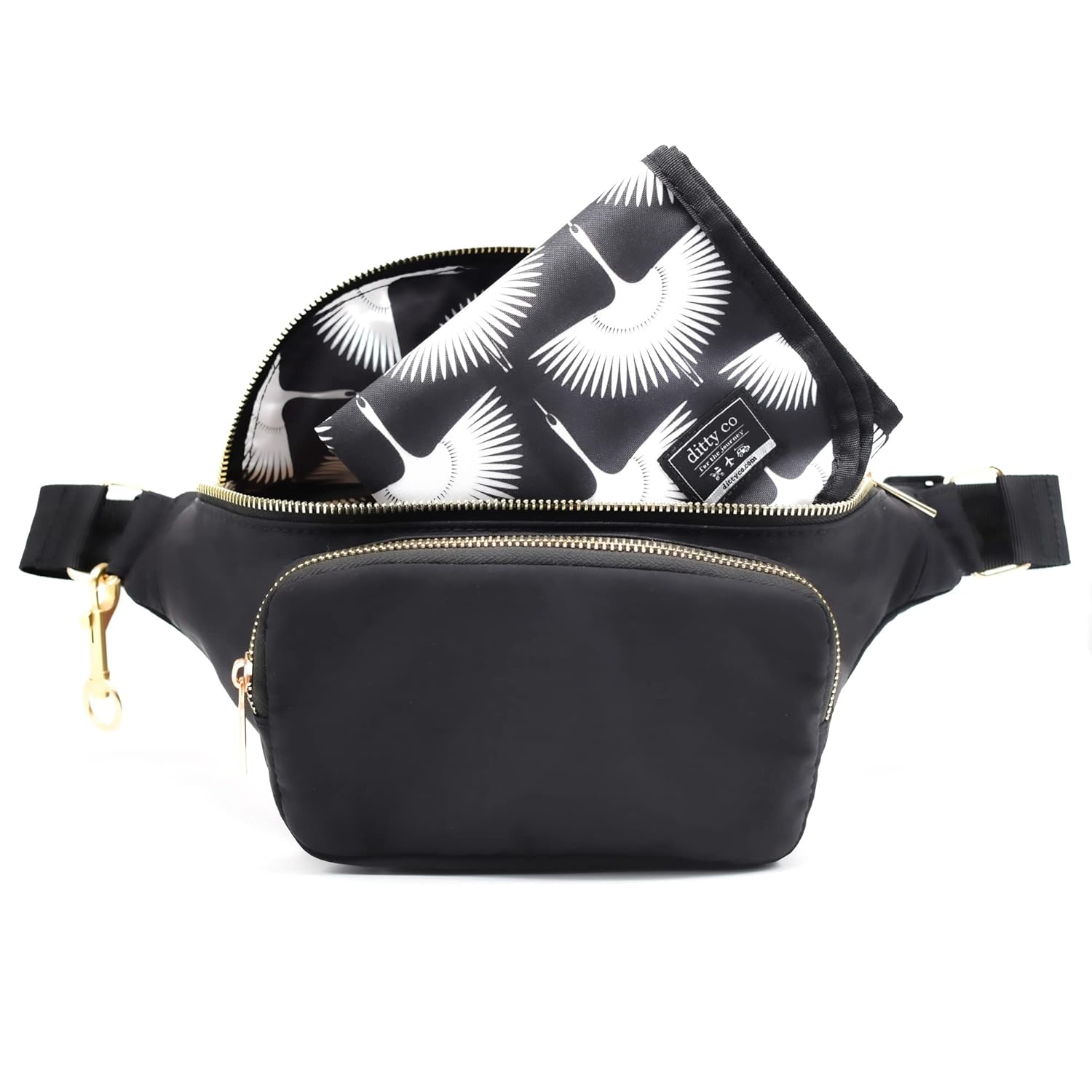Lanikai Small Diaper Bag Fanny Pack with Portable Changing Pad