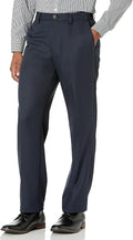 Men's Dress Pants with Expandable Waist for Classic-Fit Comfort