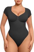 FeelinGirl Short Sleeve Bodysuit for Women - Tummy Control Shapewear