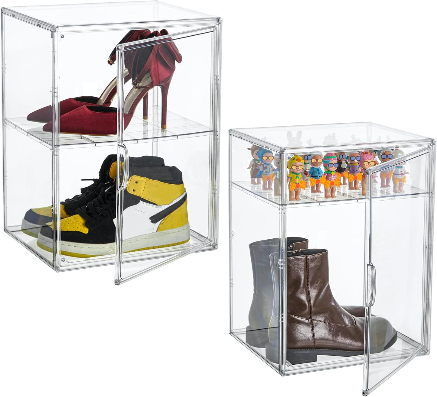 XX-Large Clear Acrylic Display Case for Boots and Shoes Storage