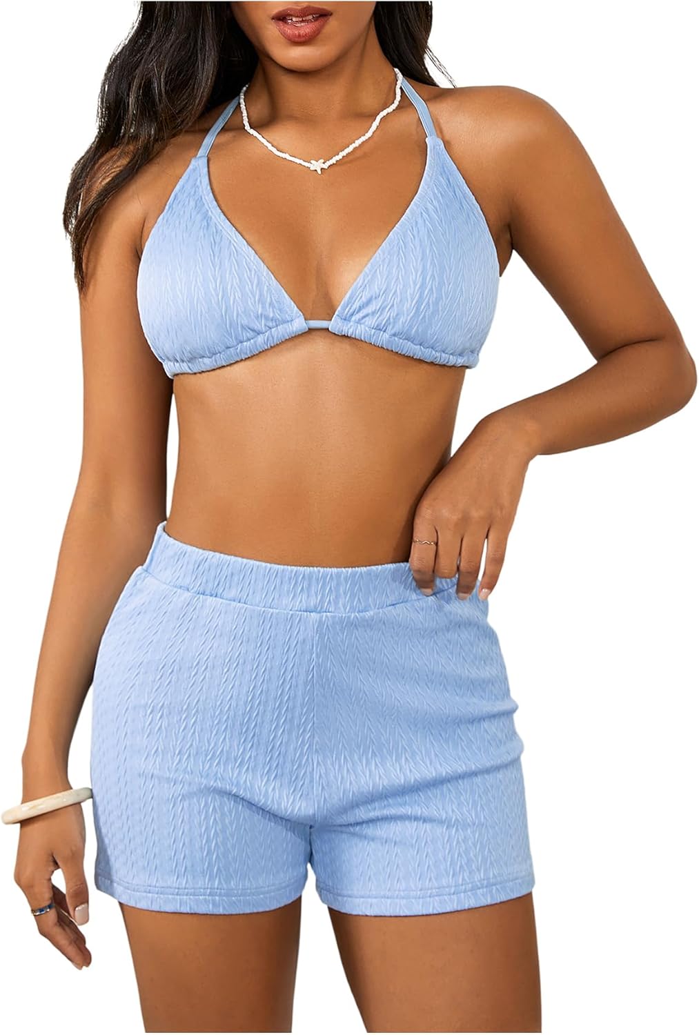 Stylish 2 Piece Swimsuits for Women with High Waisted Shorts