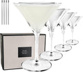 PURE MORA Martini Glasses - Handblown Crystal Cocktail Glassware