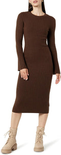 Fernanda Bell Sleeve Ribbed Sweater Dress - Comfortable, Versatile Fit
