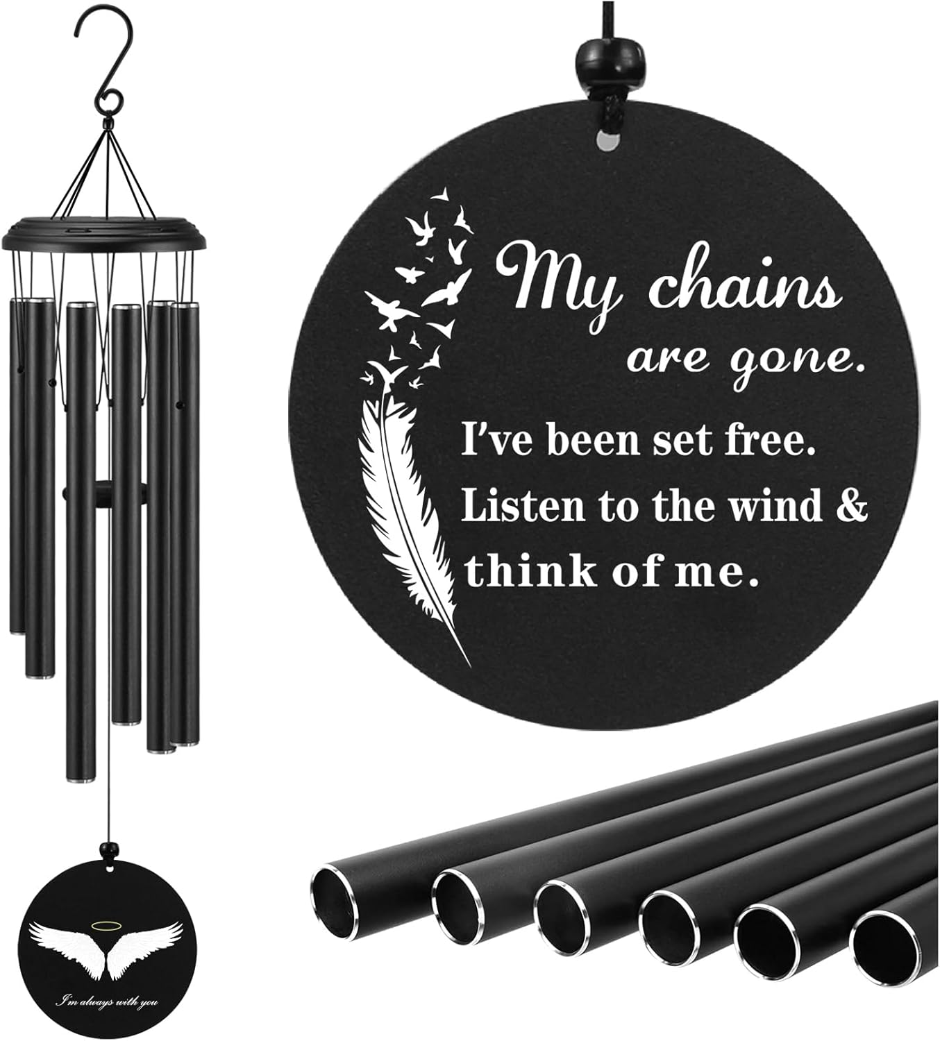 Sympathy Wind Chimes for Loss of Loved Ones - Memorial Gifts