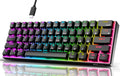 RK61 Wired 60% Mechanical Gaming Keyboard - Compact QMK/VIA RGB