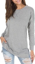 levaca Womens Fall Long Sleeve Pullover Tunic Top - Casual Coverage