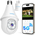 Light Bulb Security Camera 5MP WiFi Socket Cam - Easy Install