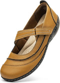 Women's Comfortable Lightweight Leather Mary Jane Flats - Everyday is