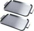Grill Pan Set of 2 Perforated Stainless Steel Grill Toppers - Even