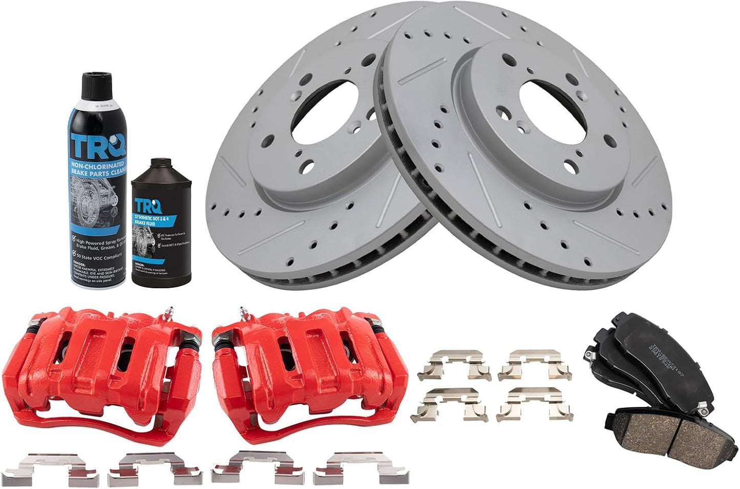 TRQ Front Performance Brake Pad & Rotor Kit for Honda Odyssey