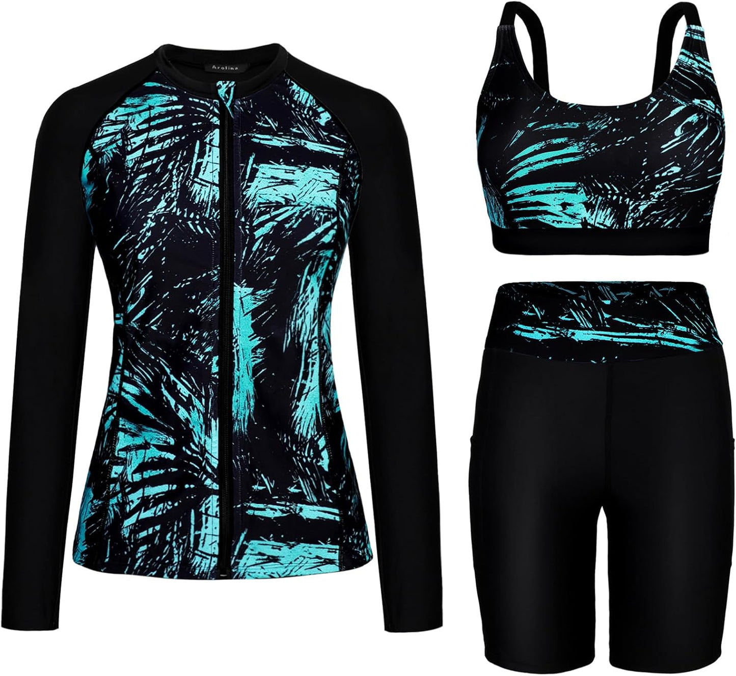Arolina Womens Rash Guard Long Sleeve Swim Shirts for Sun Protection