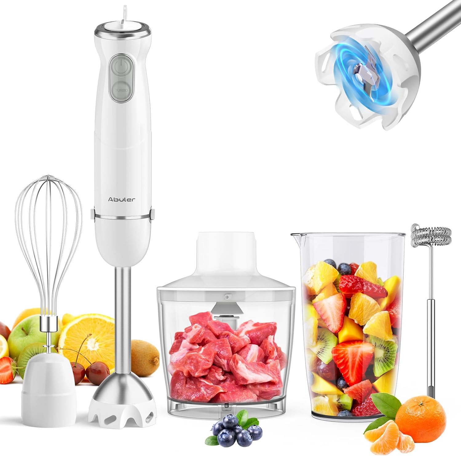 Powerful Immersion Blender Handheld 5 in 1 for Versatile Cooking
