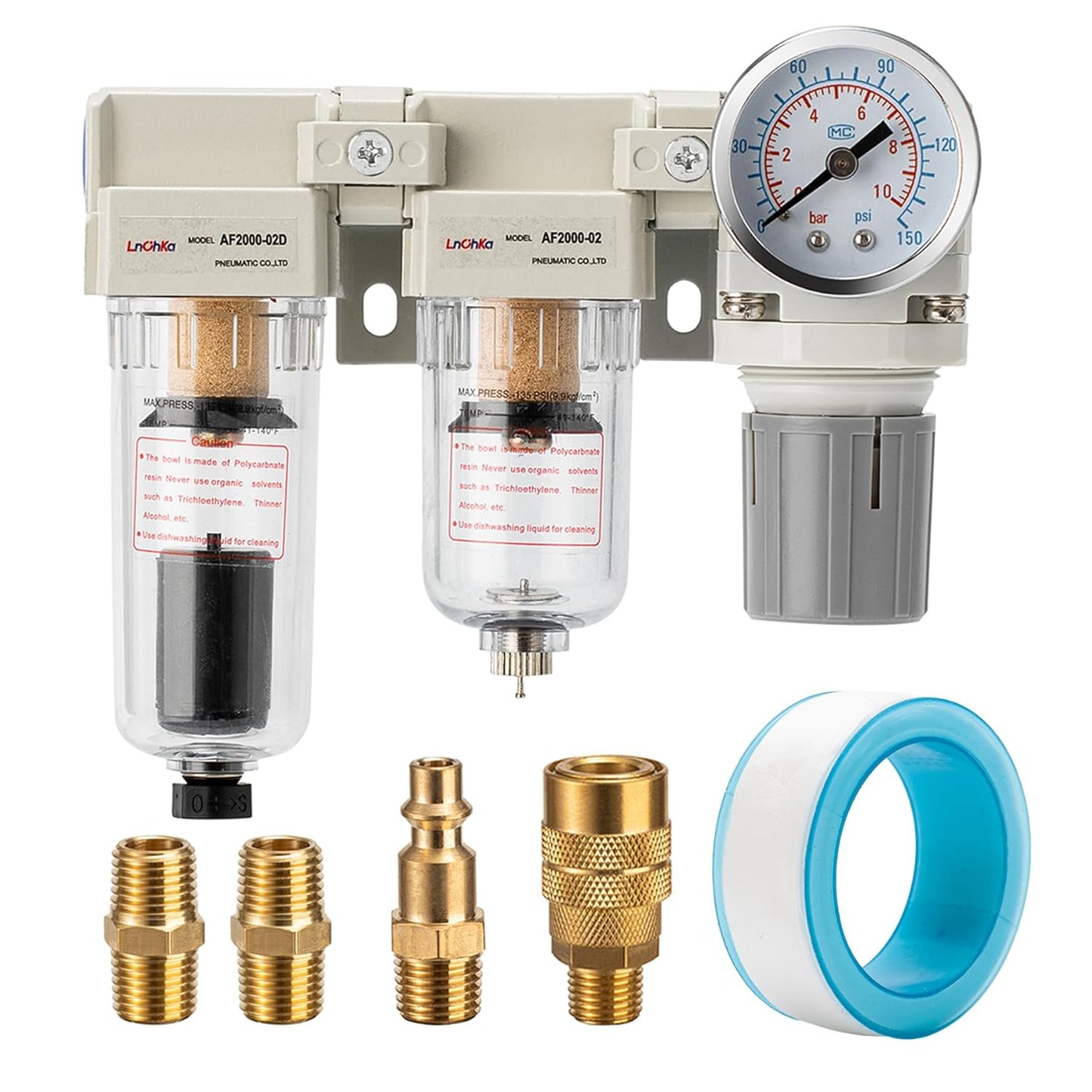 LNCHKA Air Regulator & Water Separator Combo