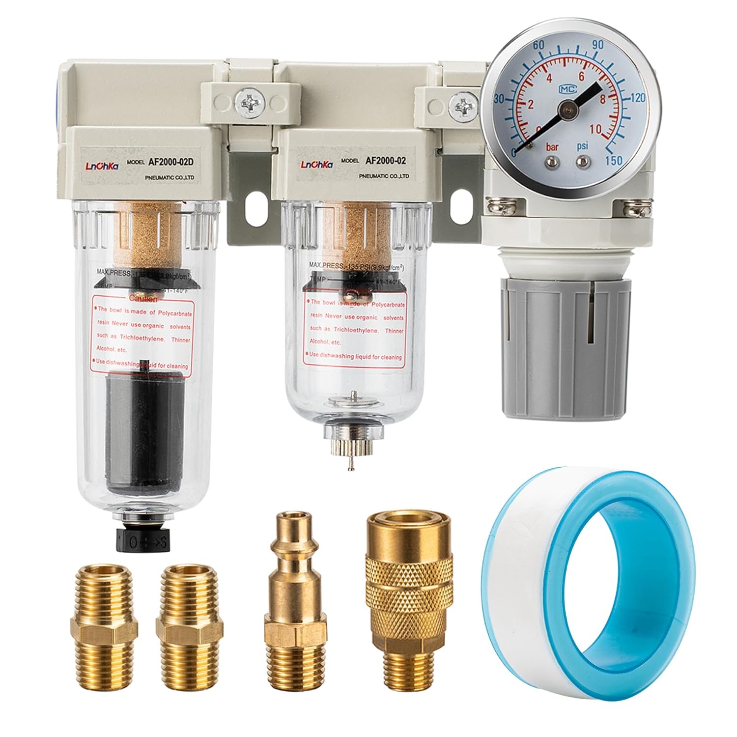 LNCHKA Air Regulator & Water Separator Combo