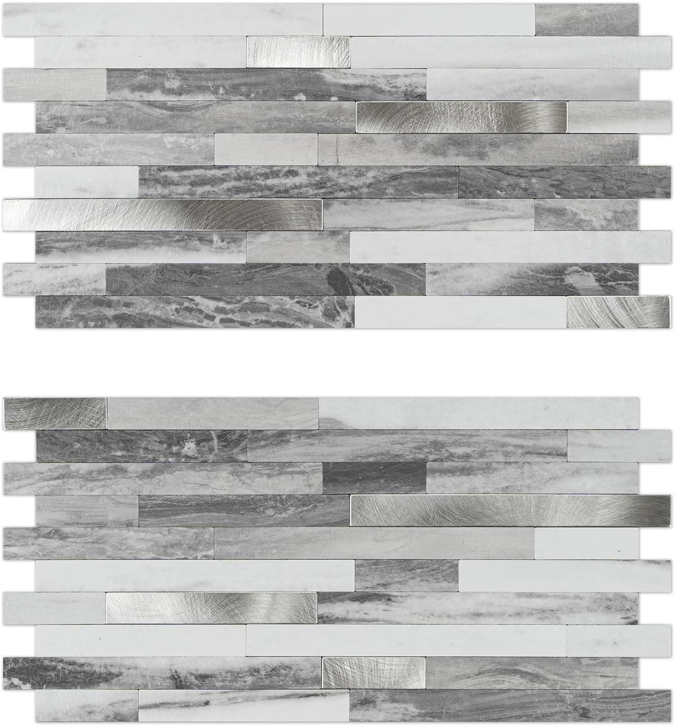 Peel and Stick Backsplash Tiles for Kitchen and Fireplace Use