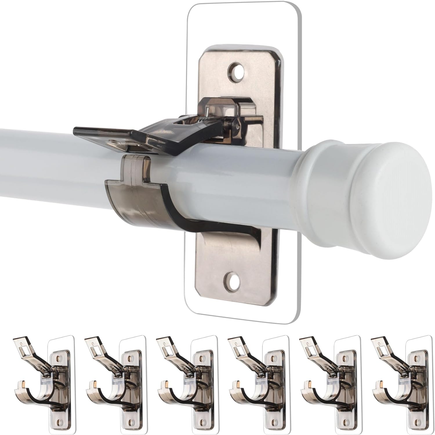 No Drill Curtain Rod Holders - Nail-Free & Easy Install!