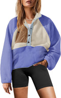 Yanekop Fuzzy Fleece Pullover Sherpa Sweatshirt - Cozy Everyday
