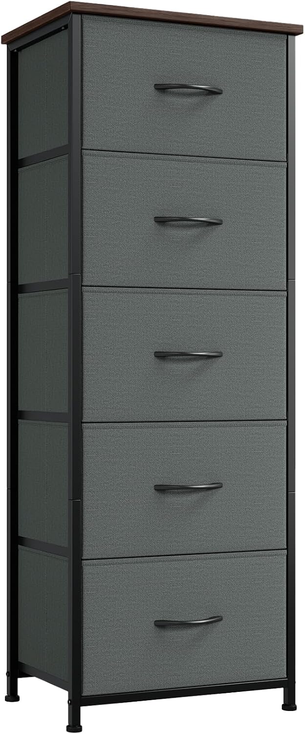 Somdot Tall Dresser with 5 Drawers for Stylish Storage Solutions
