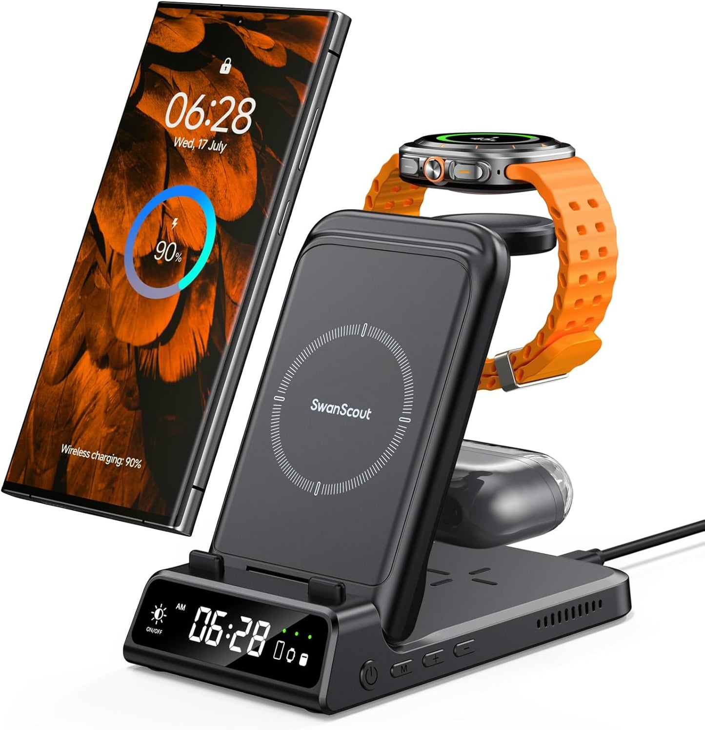 SwanScout 703S 3-in-1 Wireless Charger