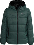 Reebok Girls Winter Coat - Heavyweight Quilted Sherpa Lined Parka This