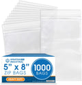 Spartan Industrial 5 X 8 Clear Zip Bags for Heavy Duty Storage