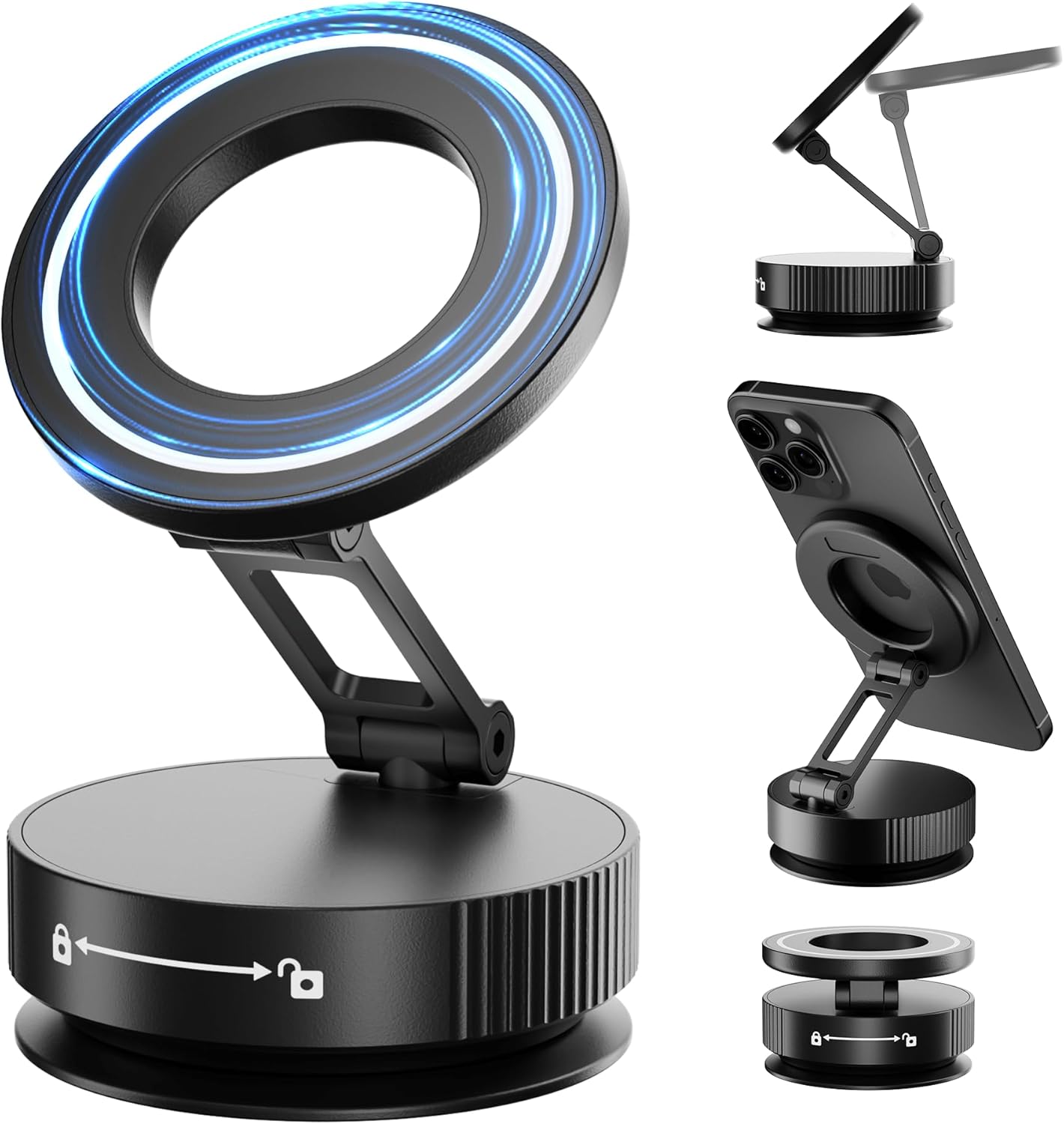 360 Rotatable Magnetic Phone Mount - Secure & Convenient!