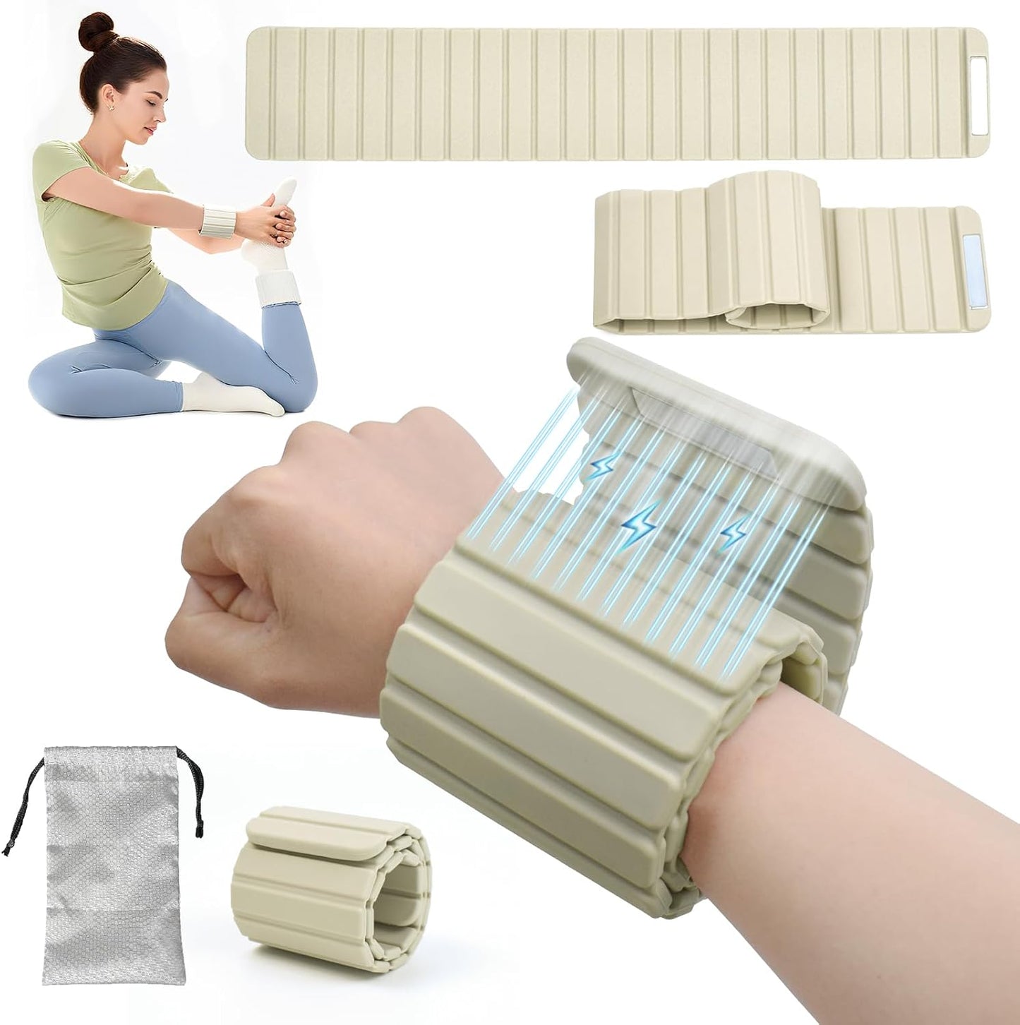 Adjustable Ankle Weights & Wrist Weights for Versatile Training