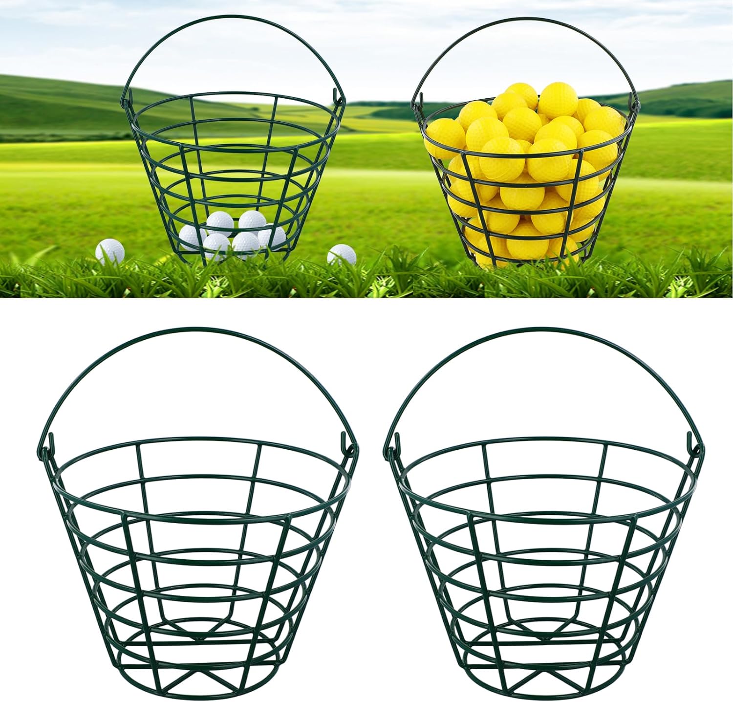 Roykaw Durable Golf Ball Bucket - Organize with Ease
