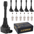 Set of 6 Ignition Coil Packs & Spark Plugs Fits 3.5 V6 - Improved