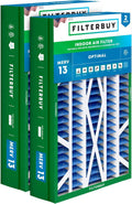 Filterbuy 14.5x27x5 Air Filter MERV 13 Optimal Smoke & Allergy Defense