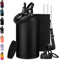 BENZZO 1 Gallon Insulated Water Bottle with Straw & Lid
