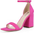 Womens Chunky Block Heels Heeled Sandals - 3.6in Flared Heel