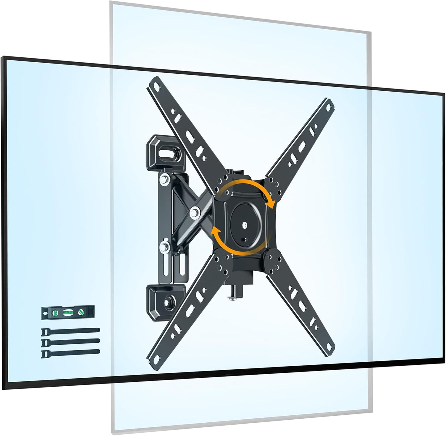 TV Wall Mount with Full Motion Swivel & Extension