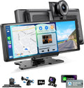 10.26ft Portable Wireless CarPlay Screen - 2.5K Dash Cam & Backup