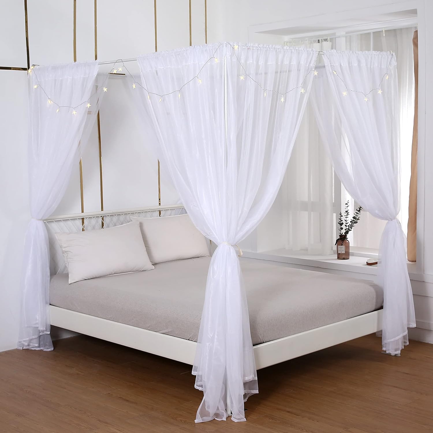 Transform Your Bed into a Dreamy Oasis with Akiky Canopy Curtains