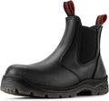 SUREWAY Men's Slip-On Work Boots - Composite Toe, Durable Comfort