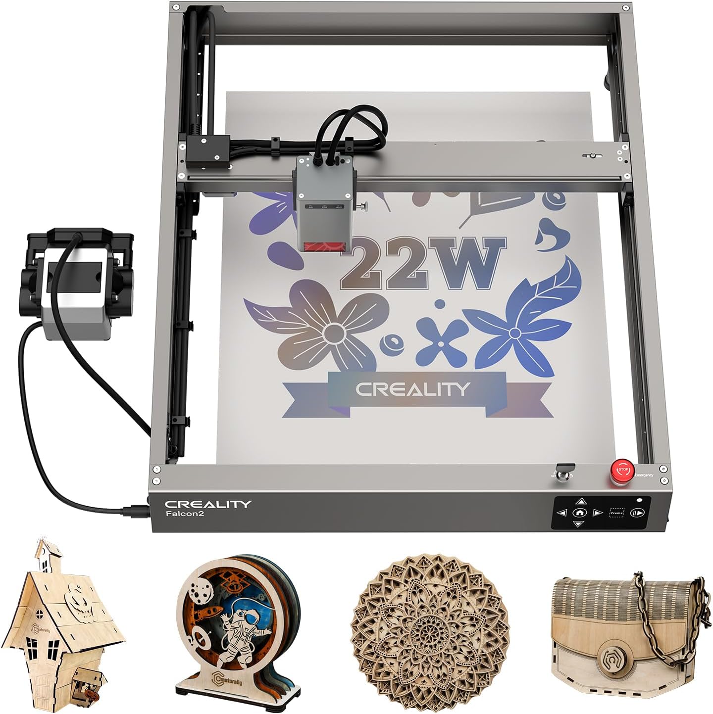 Creality Laser Engraver 22W Output for Metal, Wood, and More