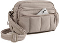 BAGSMART Anti Theft Crossbody Bag for Women - Quilted Puffy Medium