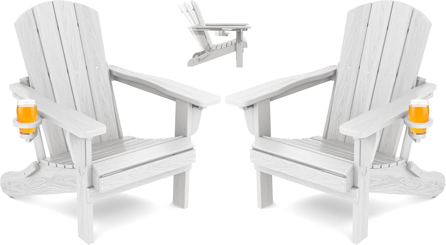 Reclining Adirondack Chair Set of 2 for Ultimate Comfort