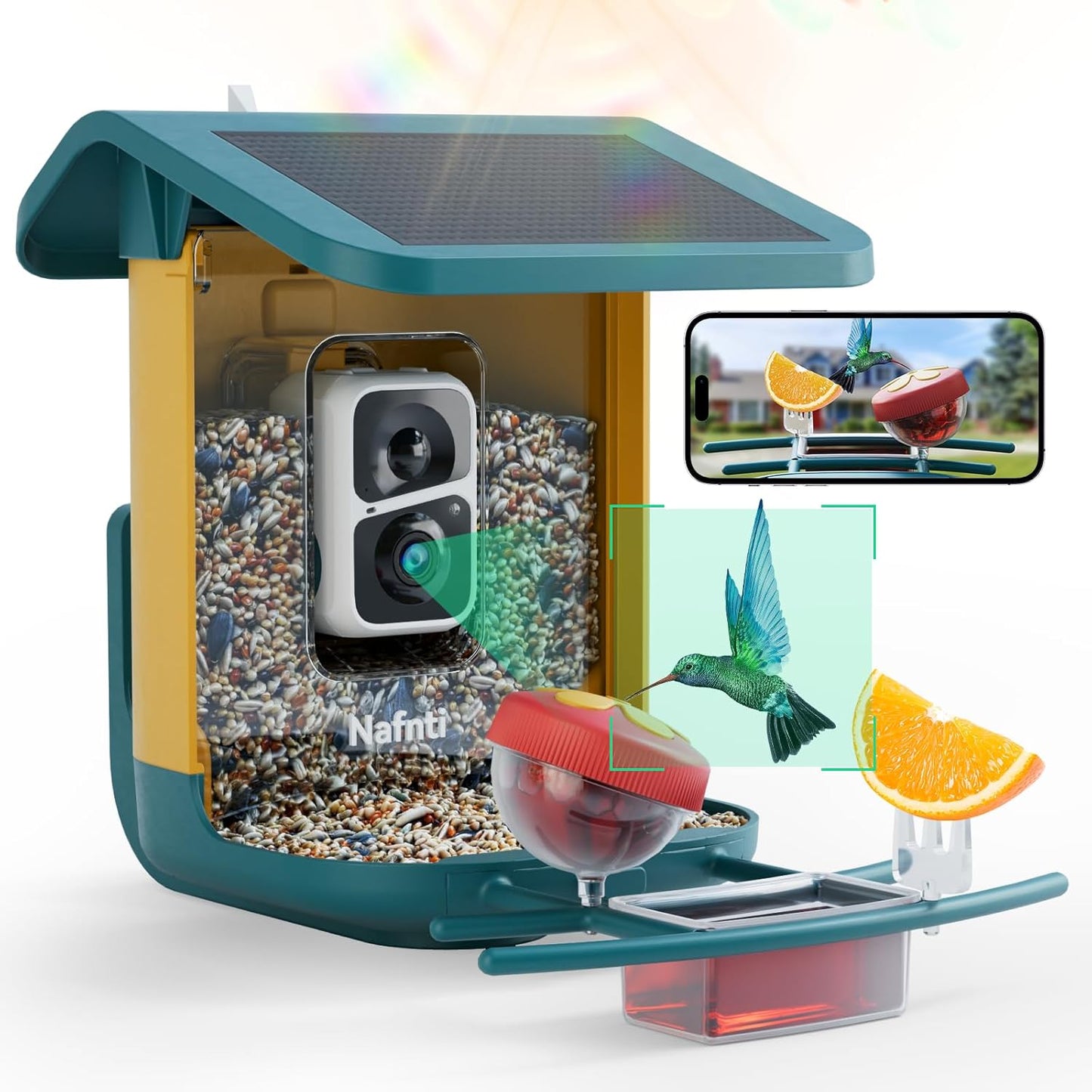 Smart Bird Feeder with AI Camera & Solar Power