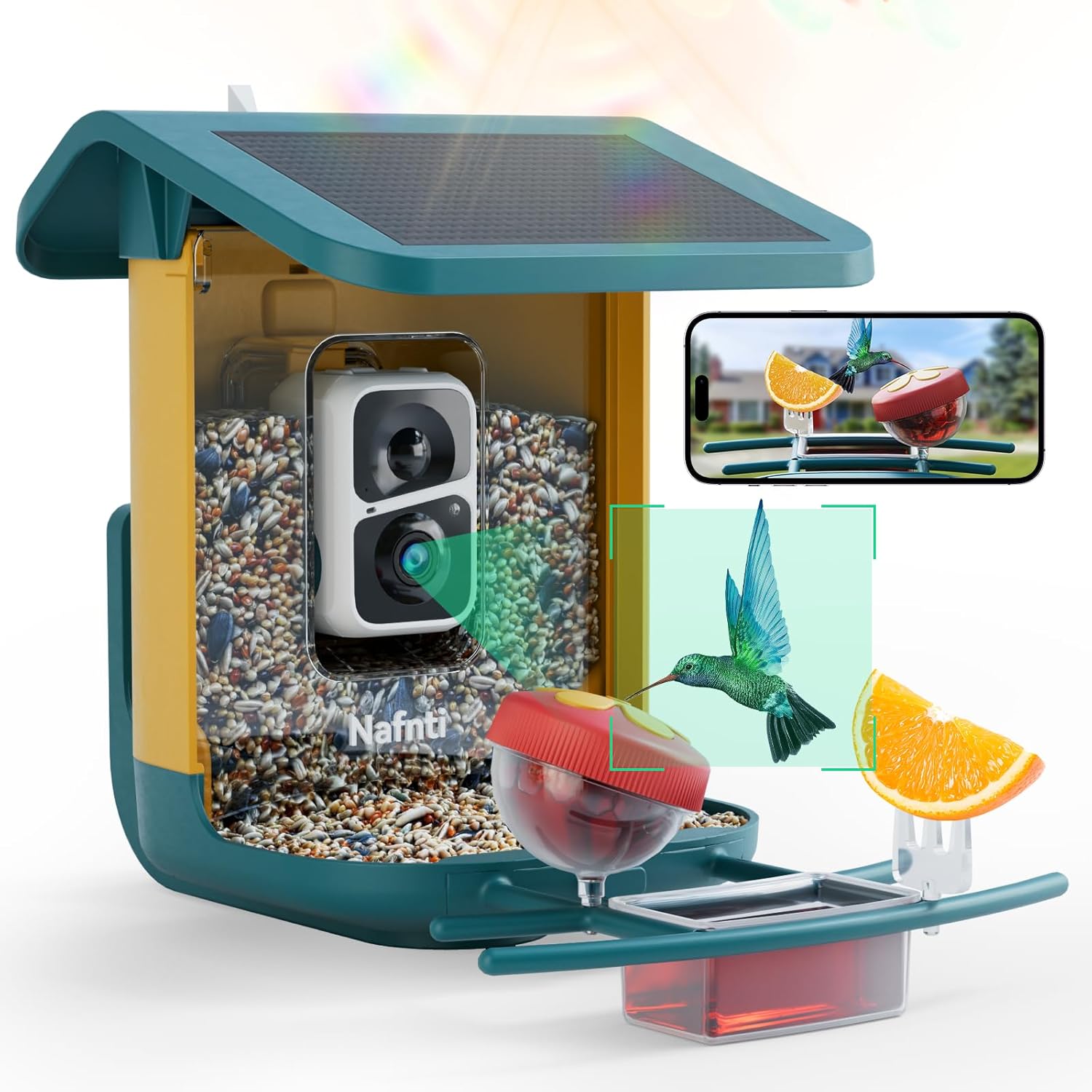 Smart Bird Feeder with AI Camera & Solar Power