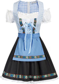 Women's German Dirndl Dress Oktoberfest Costume - Classic Plaid Fit