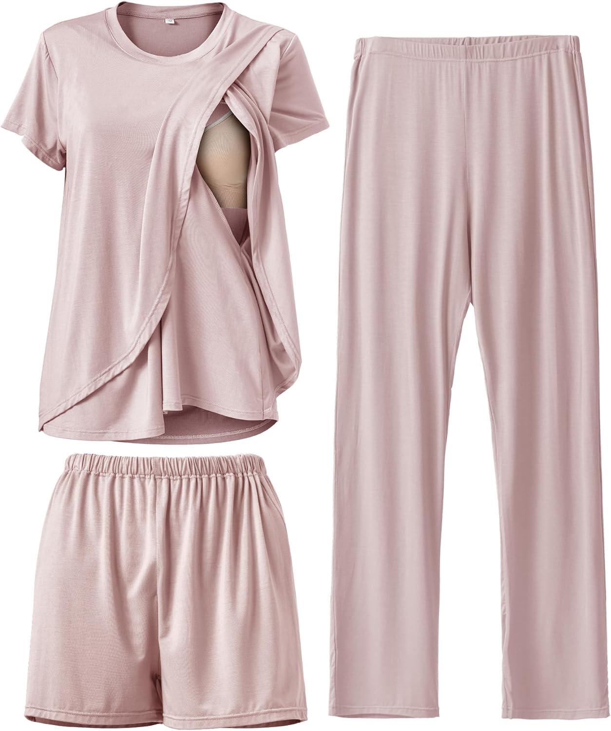 Postpartum Nursing Pajamas Set for Comfortable Breastfeeding