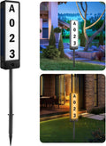 T-SUNUS Double Sided Solar Address Sign - Lighted House Numbers