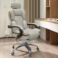 Ergonomic Office Chair High Back PU Leather Grey - 500lb Capacity