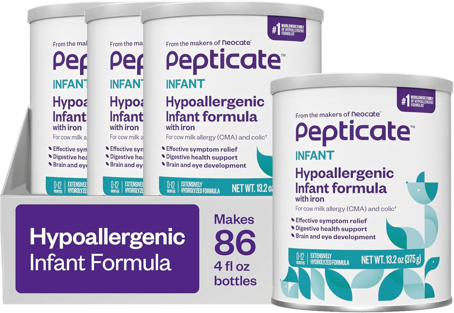 Pepticate Baby Formula for Cow Milk Allergy Relief and Nutrition