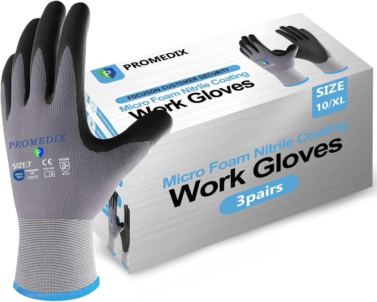PROMEDIX P Grip Work Gloves - Safety & Comfort