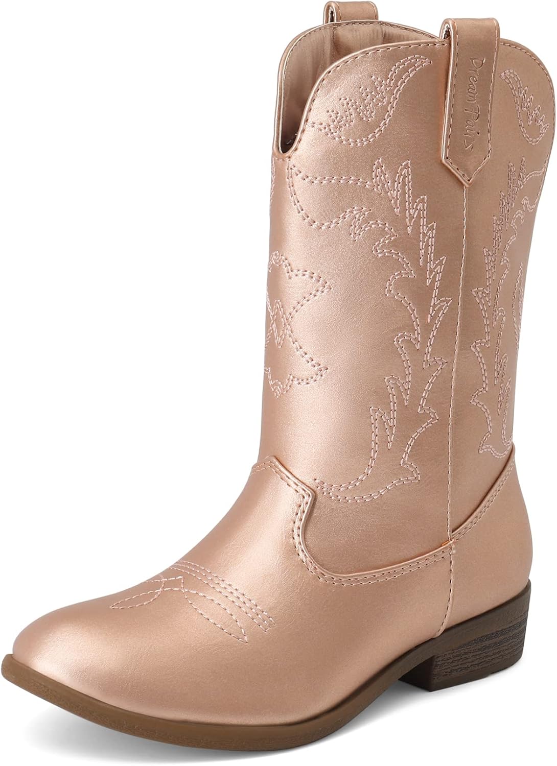 DREAM PAIRS Cowgirl Cowboy Western Boots for Kids Comfort