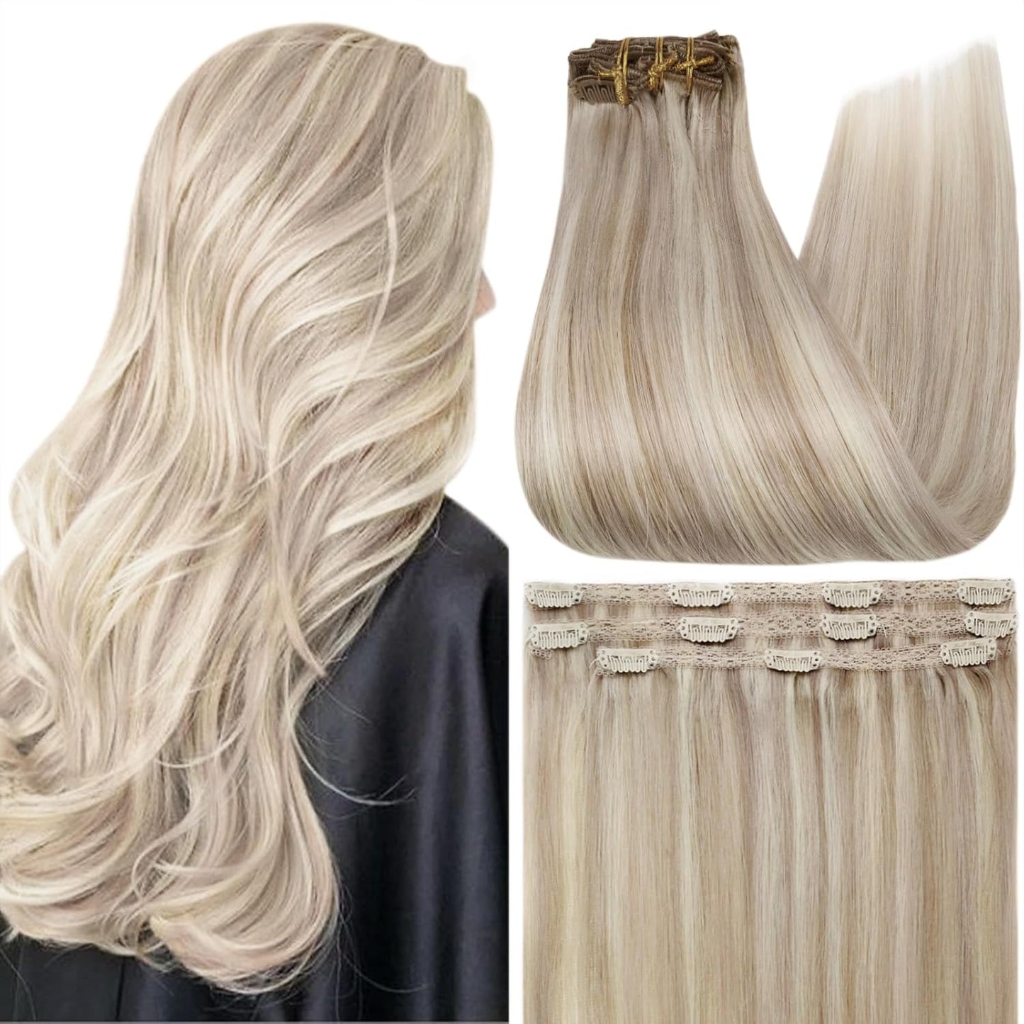 Full Shine Clip in Hair Extensions for Natural Volume Boost