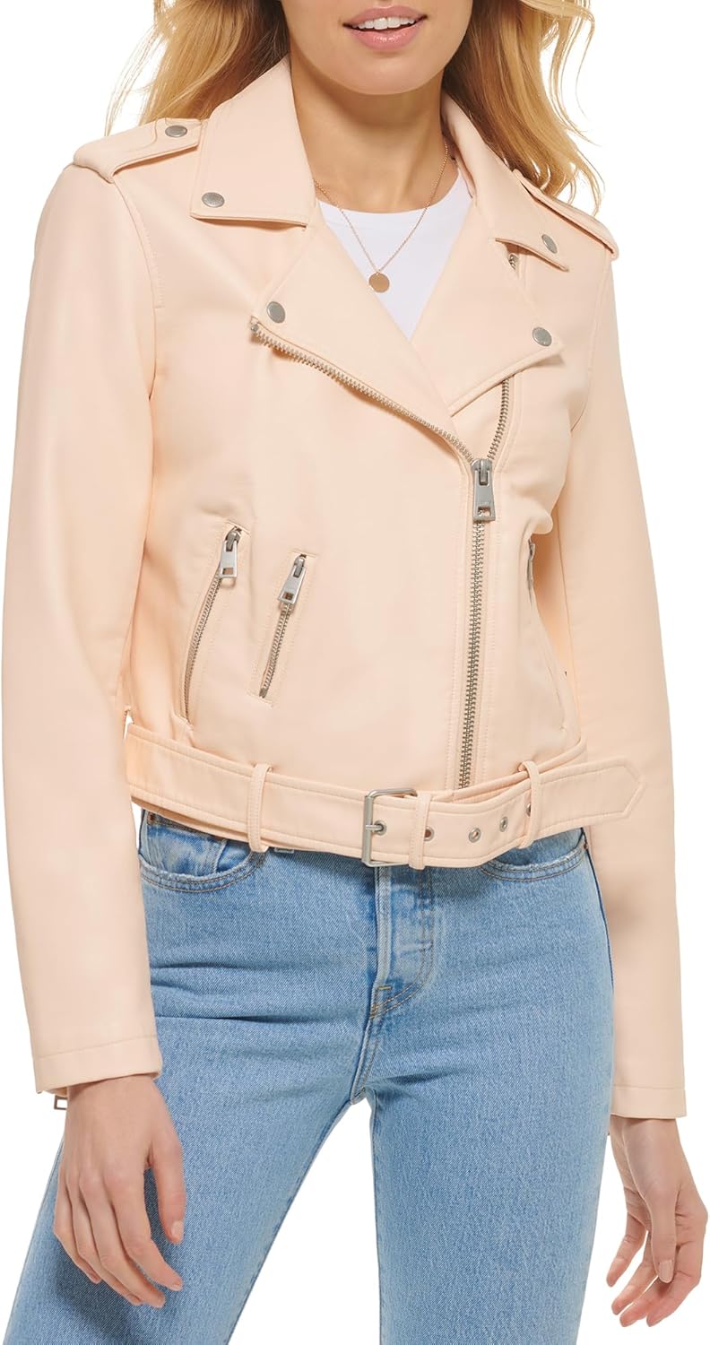 Levi's Womens The Belted Faux Leather Moto Jacket for Style
